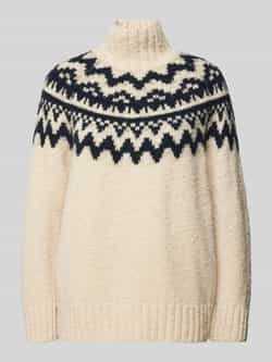 Gant Gebreide pullover met opstaande kraag model 'FAIR ISLE'