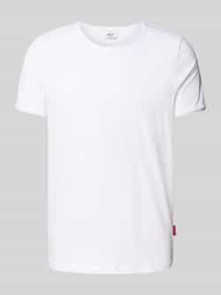 JOOP! JEANS T-shirt met geribde ronde hals model 'Caspian'