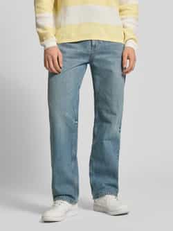 Baggy jeansbroek voor heren, grote maten, denimbroek, rechte pasvorm, stretchjeans, wijde pijpen, vrijetijdsbroek, streetwear, college, stoffen broek