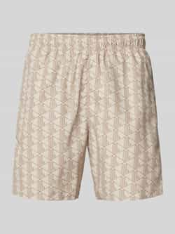 Lacoste Beige Zee Kleding Lichtgewicht Trekkoord Shorts Beige Heren