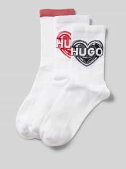 HUGO underwear Sportsokken 3P QS VALENTINE CC W zijn voorzien van logo's in valentijnsdag-look (Set van 3)