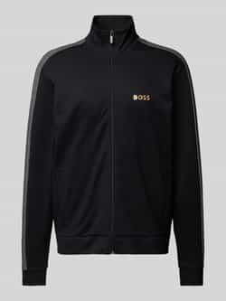BOSS Sweatvest Tracksuit jacket met een ritssluiting bij de kraag