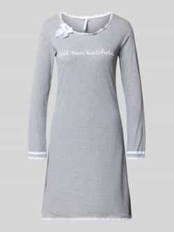LOUIS & LOUISA Regular fit nachthemd met statementstitching model 'Kuscheln'
