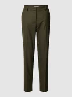 Christian Berg Woman Selection Broek in effen design met persplooien
