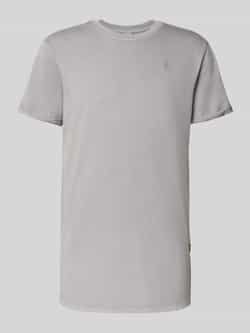 G-Star Raw T-shirt met labeldetail en ronde hals