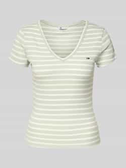 TOMMY JEANS T-shirt TJW SLIM ESSENTIAL RIB V SS