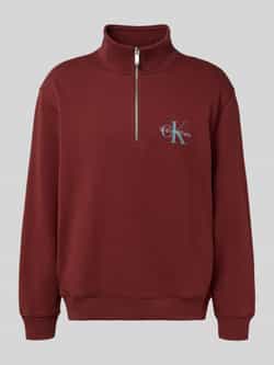 Calvin Klein Jeans Regular fit sweatshirt met logostitching model 'Terry'