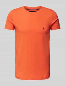 Tommy Hilfiger Slim fit T-shirt met logostitching
