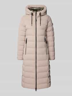 Khujo Regular fit gewatteerde lange jas met tweewegsritssluiting model 'Gamp'