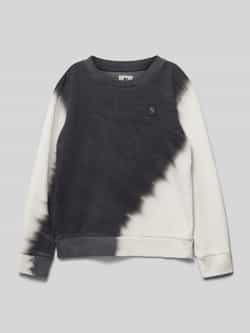 Garcia Sweatshirt met labelpatch en ronde hals