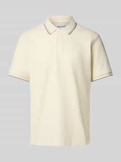 jack & jones Regular fit poloshirt met structuurmotief model 'AUSTIN'