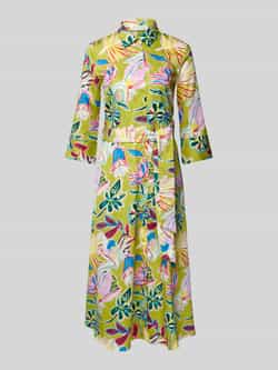 Christian Berg Woman Midi-jurk met strikceintuur