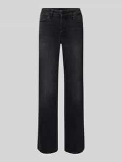 Someday Straight leg jeans met knoop- en ritssluiting model 'Carie'