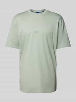 Hugo Blue T-shirt met logoprint model 'Nouveres'