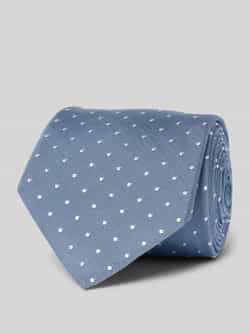 Boss Zijden stropdas met labeldetail
