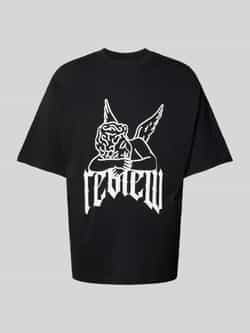REVIEW T-shirt met labelprint