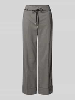 Zero Broek met omslag en strikceintuur