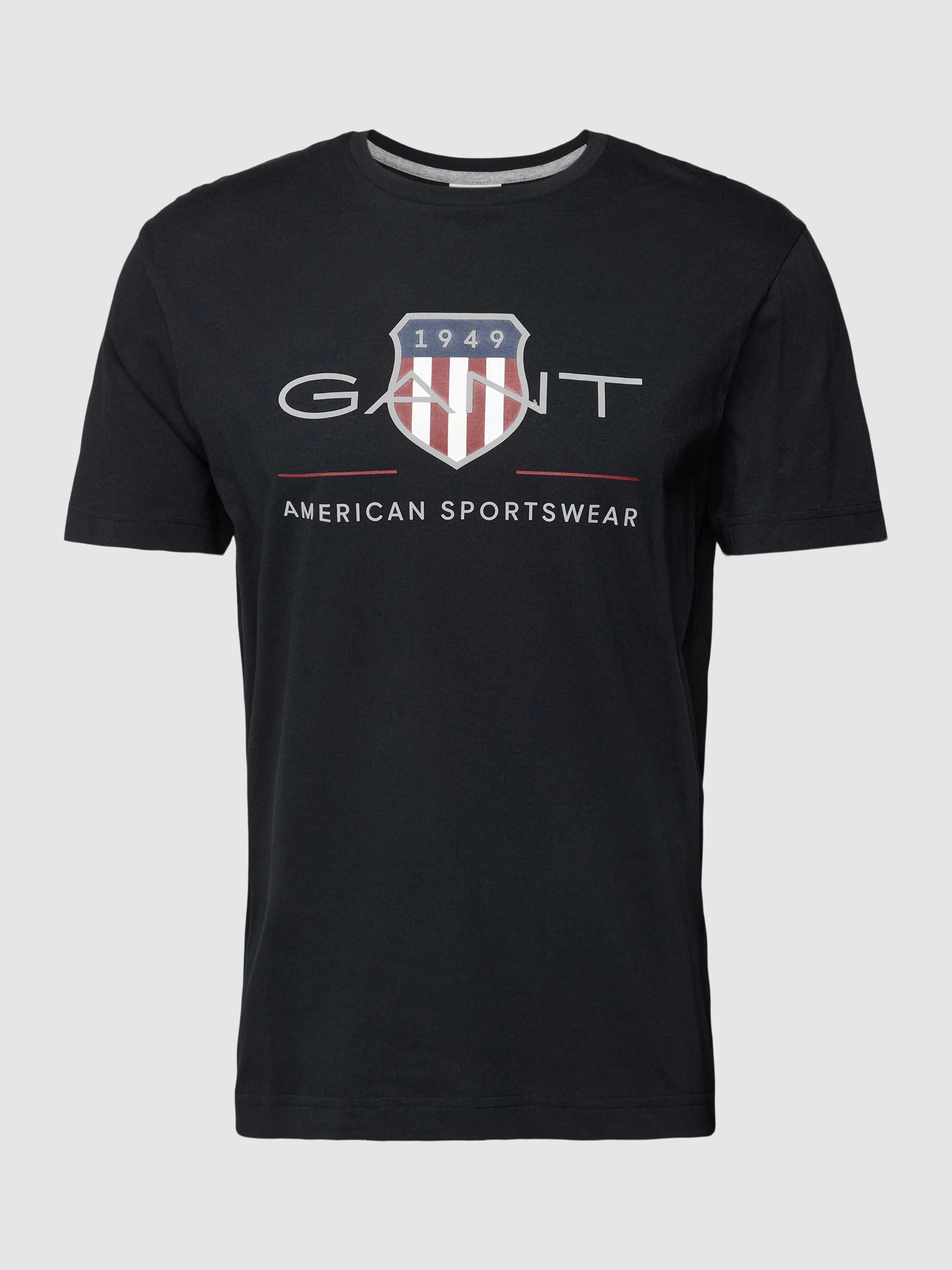 Gant T-shirt met labelprint model 'ARCHIVE SHIELD'