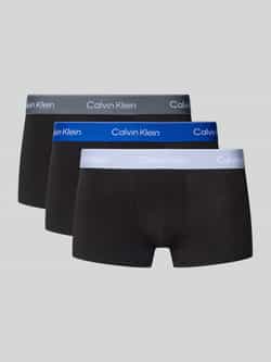 Calvin Klein Underwear Slim fit boxershort met logodetail in een set van 3 stuks