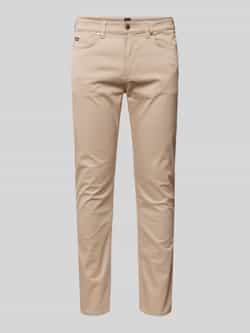 Boss Slim fit stoffen broek met stretch model 'Delaware'