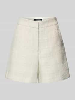 Comma Korte relaxed fit broek met structuurmotief
