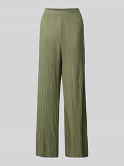 Vila Wide leg stoffen broek met plissévouwen model 'PLISA'