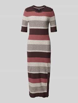 Boss Midi-jurk met ronde hals model 'Etanah'