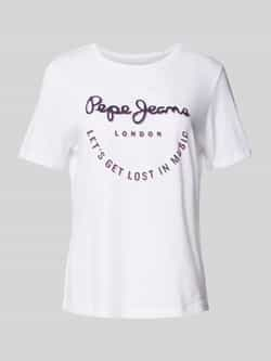 Pepe Jeans T-shirt met labelprint model 'MERIDA'