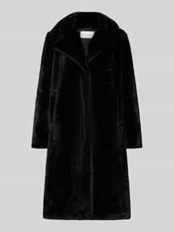 Vila Regular fit lange jas van imitatiebont model 'Emmela'