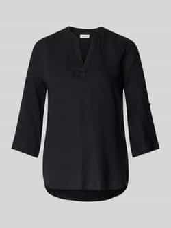 s.Oliver RED LABEL Regular fit blousetop van mix van linnen en viscose