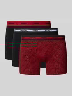 HUGO Regular fit boxershort van katoenmix in een set van 3 stuks