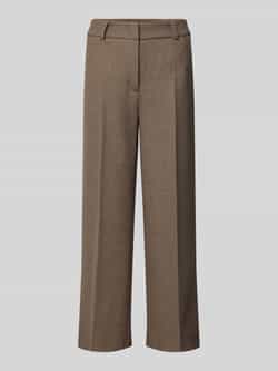CAMBIO Wide fit stoffen broek met viscose model 'California'