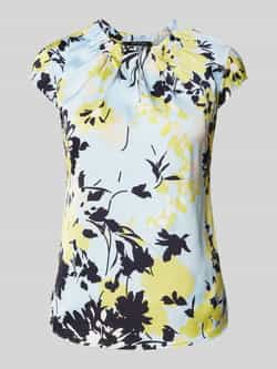 Comma Slim fit blouseshirt met druppelvormige hals