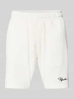 Pegador Korte broek in riblook met labelstitching model 'SIGNAR'