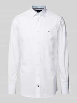 Tommy Hilfiger Regular fit zakelijk overhemd met labelstitching model 'John'
