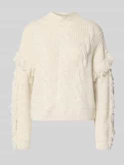 Only Regular fit gebreide pullover met franjes model 'HOLLY'