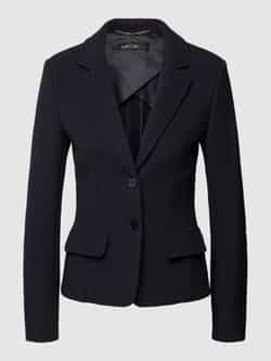 Marc Cain Moderne Getailleerde Blazer met Weense Naden en Figuurnaden Blue Dames