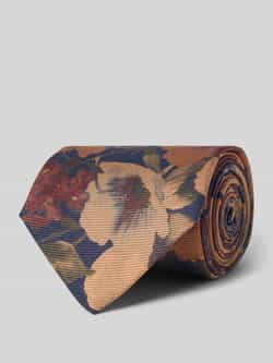 J.Ploenes Zijden stropdas met all-over bloemenprint (8 5 cm)