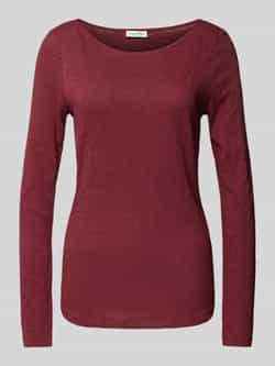 MARC O POLO Regular fit shirt met lange mouwen en boothals