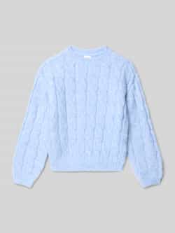 S.Oliver RED LABEL Loose fit gebreide pullover met kabelpatroon