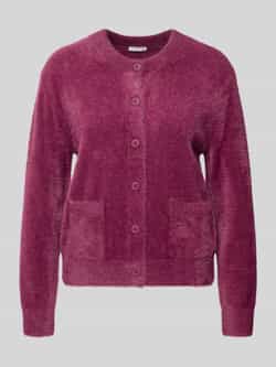 Tom Tailor Regular fit gebreid jack in de look van imitatiebont