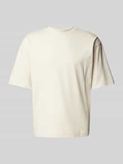 JAKE*S STUDIO MEN T-shirt met geribde ronde hals