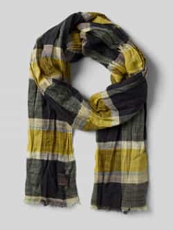 Camel active Sjaal met franjes en labeldetail