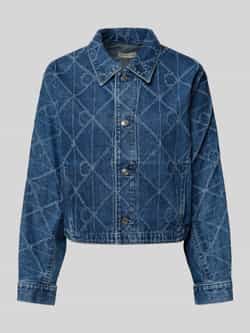 Calvin Klein Jeans Jeansjack met platte kraag en knoopsluiting