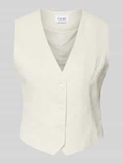 VILLA SOPHIE Linnen gilet met V-hals model 'ELLA'