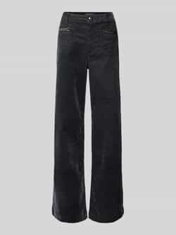 MOS MOSH Wide leg jeans met effectgaren model 'Colette'