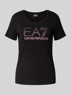 EA7 Emporio Armani T-shirt met labeldetail