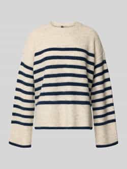 Pieces Relaxed fit ribgebreide pullover model 'LINE'