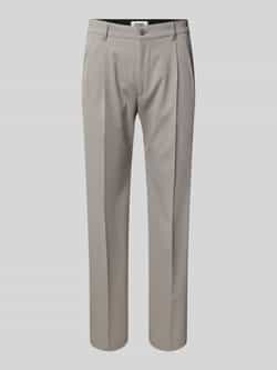 Drykorn Regular fit broek met bandplooien en viscose model 'LEEK'