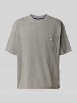 Hugo Blue T-shirt met borstzak model 'Naimos'